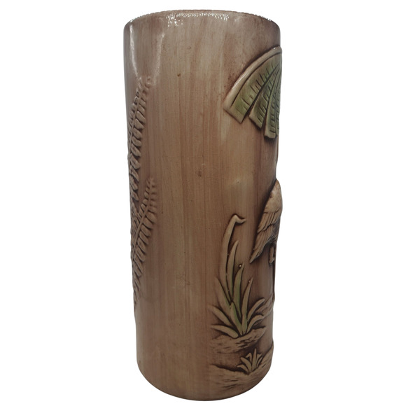 VINTAGE UMBRELLA CANE STAND MARCIA CALIFORNIA POTTERY Vintage Flamingo - Picture 4 of 9